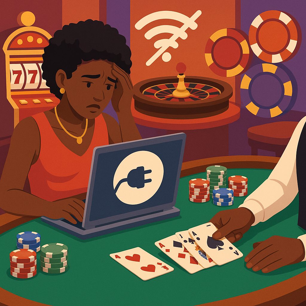 Que Faire si la Connexion Coupe Pendant une Partie Casino en Afrique