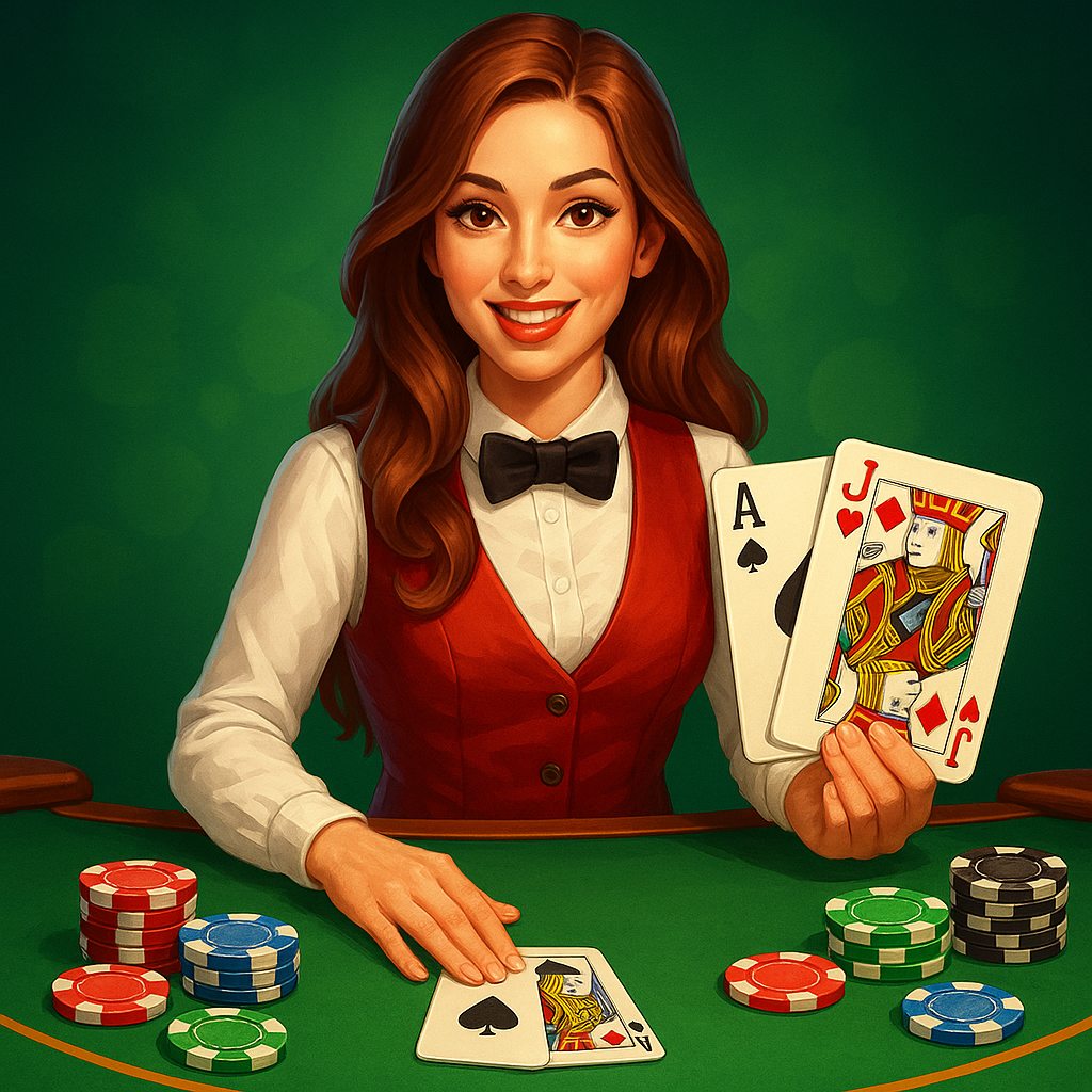 Blackjack en Direct casino jeu