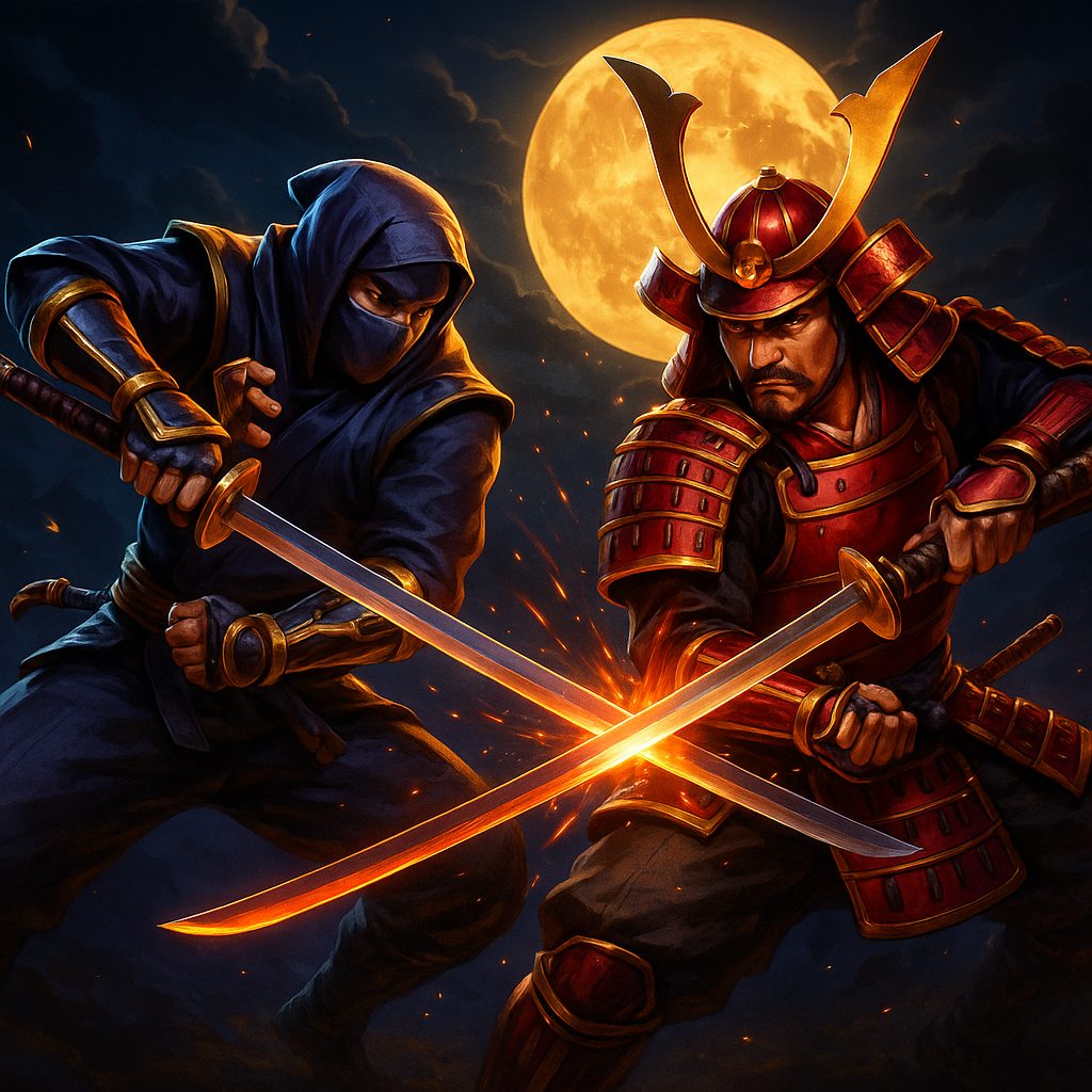 Ninja vs Samurai casino jeu